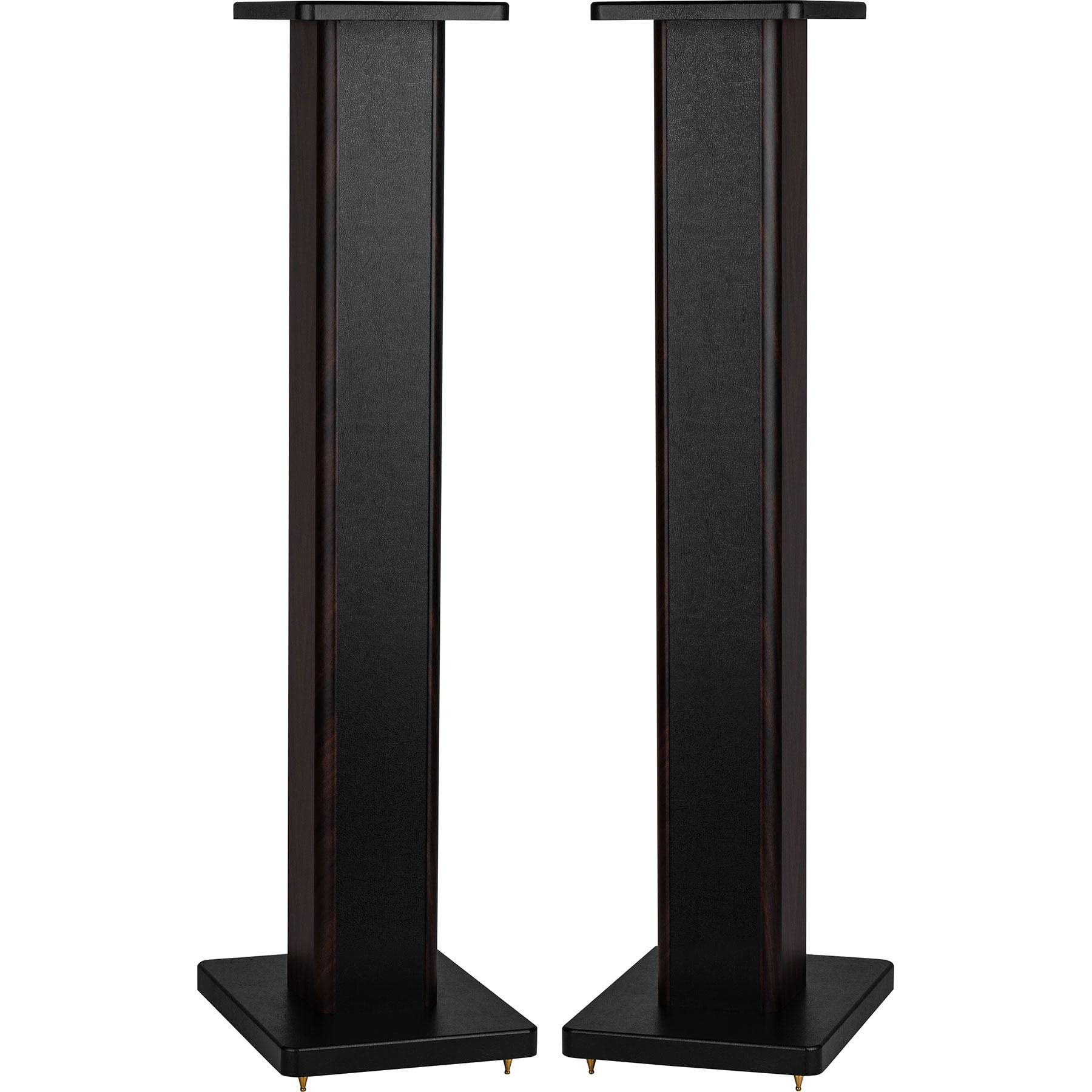 Dayton Audio Universal Wood Speaker Stand Pair (36in Walnut) - Premium Bookshelf Speaker Stands for Home Theater, Studio Monitors & HiFi Systems