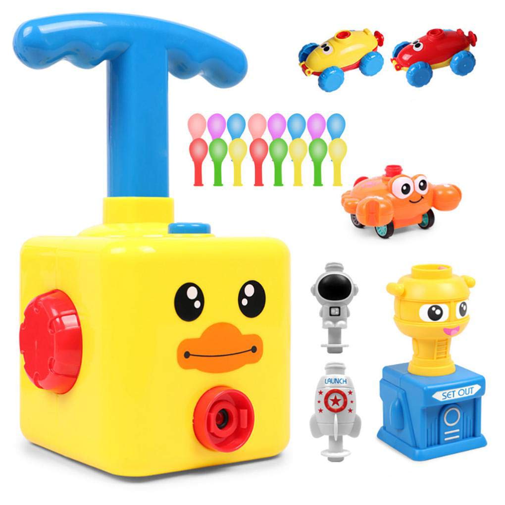 Ball Powered Cars - STEM Educational Toys for Kids Ages 3+ | Aerodynamic Ball Racers with Manual Pump | Science Learning Toys for Preschool & Classroom | Perfect for Birthday Parties & Hands-on Play