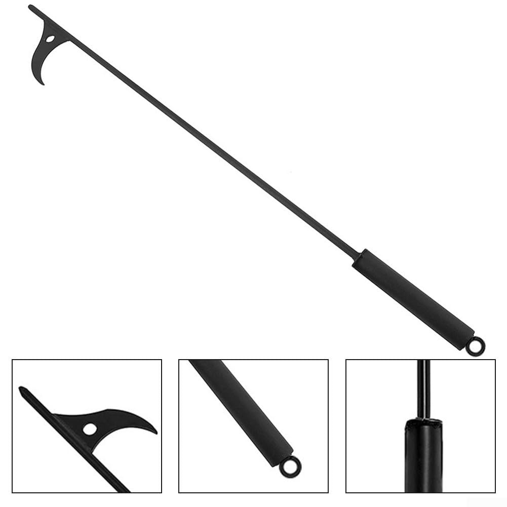 ZAMETTER Fireplace Tongs - Heavy Duty Steel Fireplace Poker & Log Grabber for Wood Stove, Coal, Open Fire - Essential Fireplace Accessories for Home Heating & Camping Use