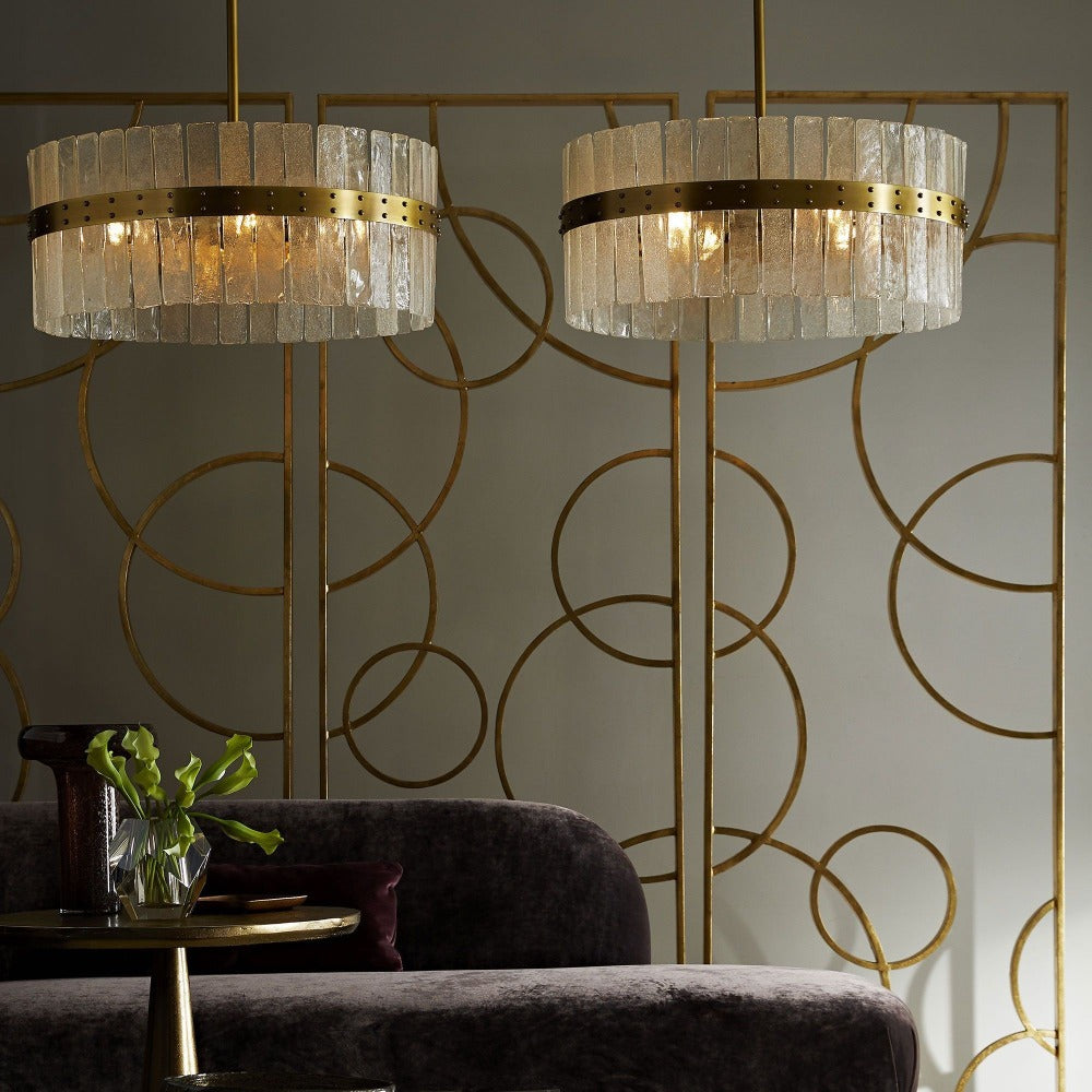 Luxury Crystal Glass Chandelier - Elegant Ceiling Light Fixture for Dining Room, Living Room, Bedroom & Foyer | Modern Home Decor Lighting