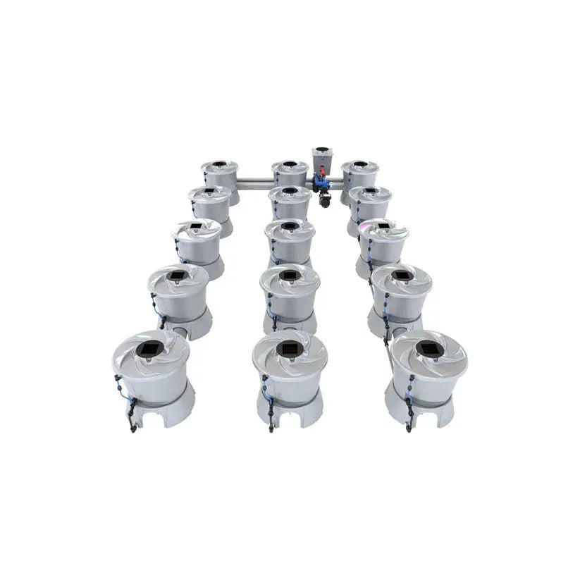 Alien Hydroponics V System DWC - 15 Pot 3 Row Hydroponic Growing Kit for Indoor Plants | Perfect for Home Gardening, Greenhouse & Vertical Farming