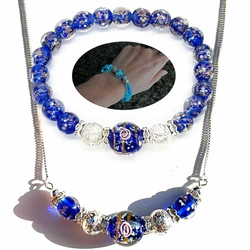 Bracelet + Necklace - Sapphire
