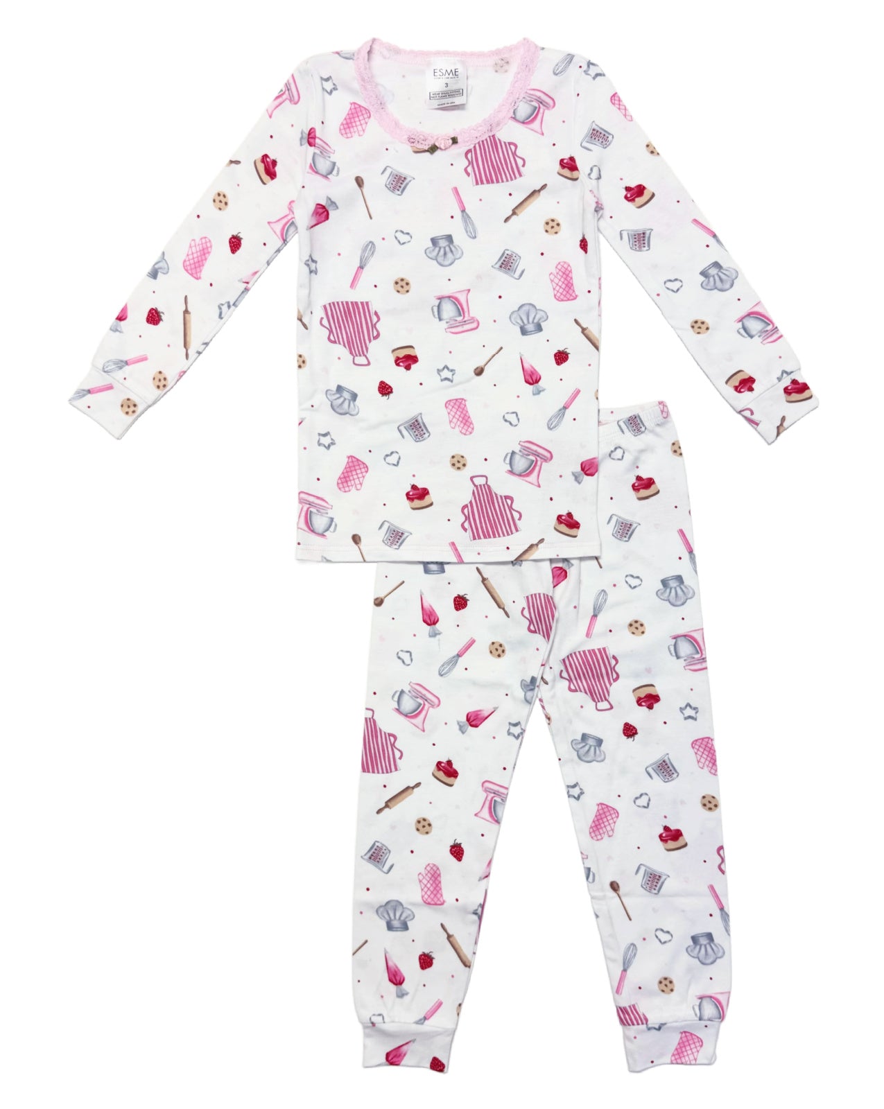BAKED W/ LOVE Women's Full Length Pajama Set - Soft & Comfortable Sleepwear for Lounge & Bedtime