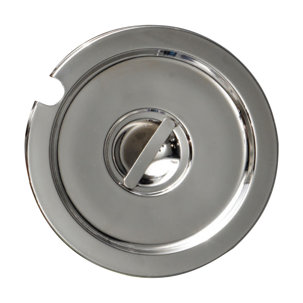 Premium 4.25 Quart Notched Vegetable Insert Cover - Stainless Steel Cooking Accessory for Stock Pots & Steamers | Perfect for Professional Kitchens, Home Cooking & Meal Prep