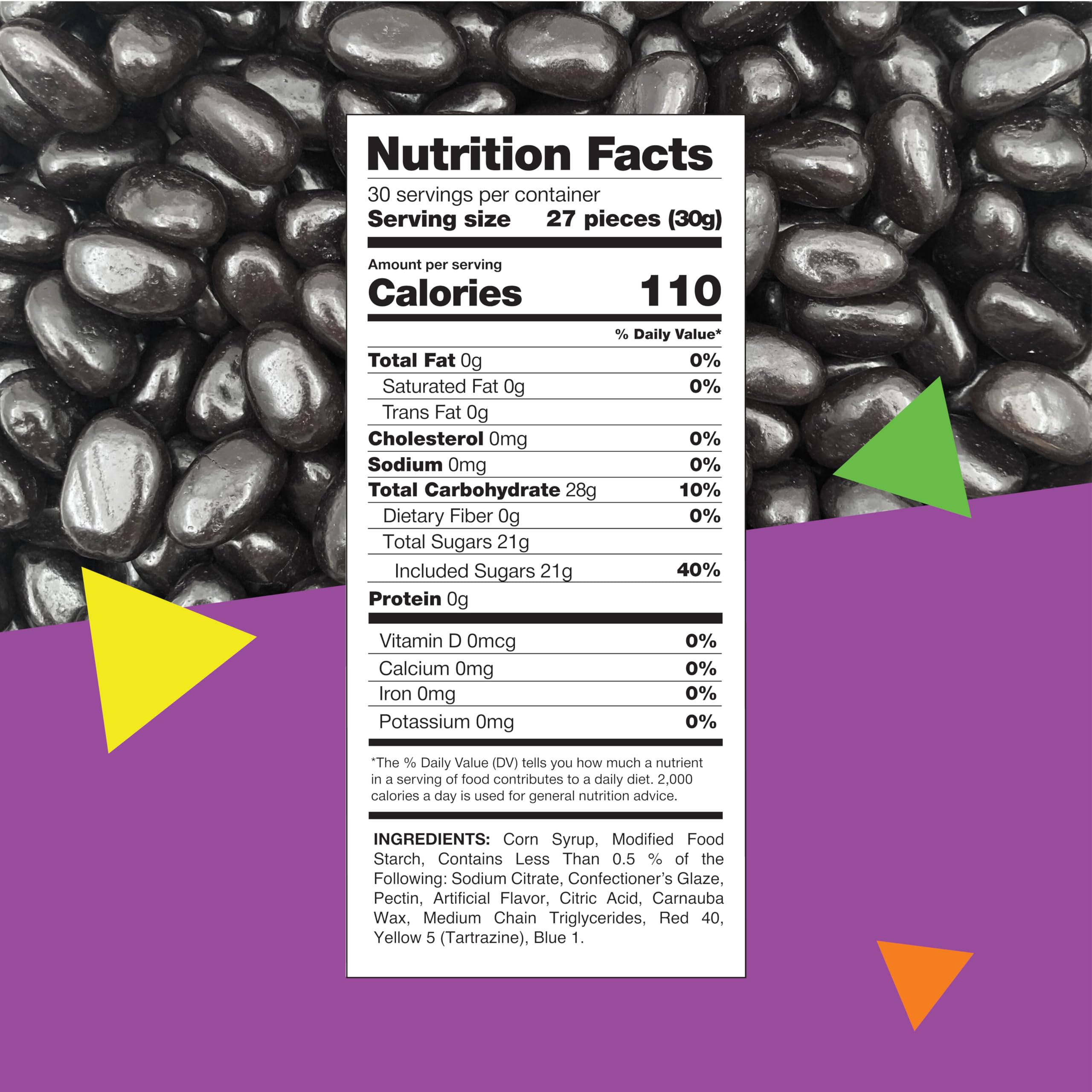 Premium Black Licorice Jelly Beans - 2 Pound Bulk Bag | Classic Old-Fashioned Candy for Halloween, Parties & Movie Nights
