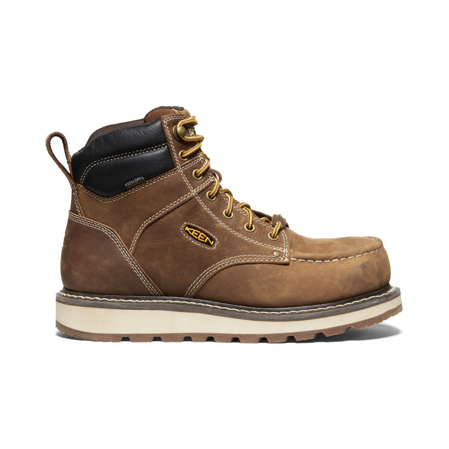 Men's Cincinnati 6 Waterproof Work Boots with Carbon Toe - Safety Boots for Construction & Outdoor Work | Belgian/Sandshell | Durable for Hiking, Hunting & Heavy Duty Jobs