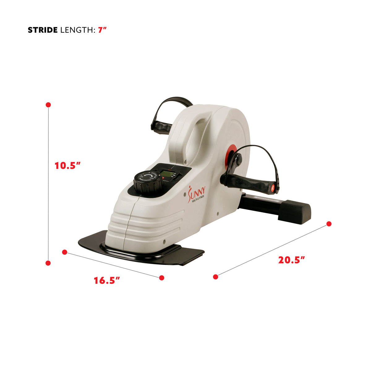 Under Desk Magnetic Cycle Pedals - Mini Exercise Bike for Office & Home Workouts - Compact Foot Pedal Exerciser for Legs & Arms While Sitting