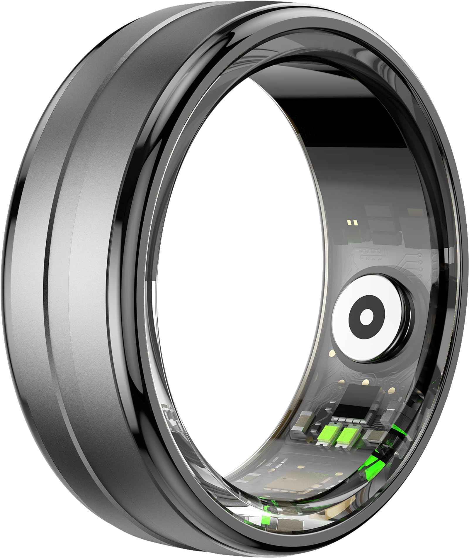 Findtime Smart Ring - Heart Rate Monitor, Sleep & Fitness Tracker with Blood Oxygen & Step Counter for Men & Women | 5ATM Waterproof Activity Tracker for Workouts, Sleep Analysis & Daily Health Monitoring