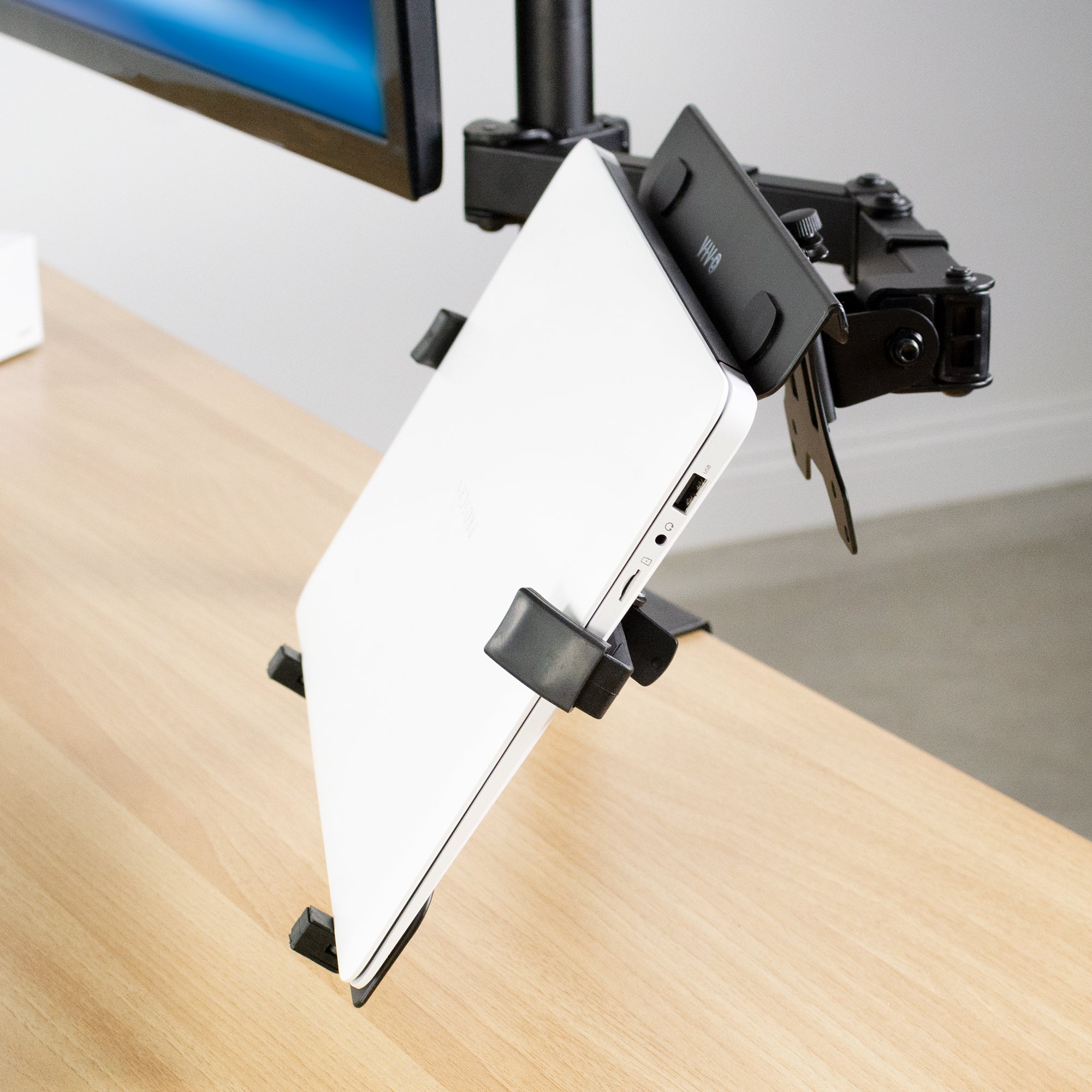 Universal VESA Compatible Laptop Mount Stand - Adjustable Desk Clamp for Home Office, Gaming & Workspace Setup