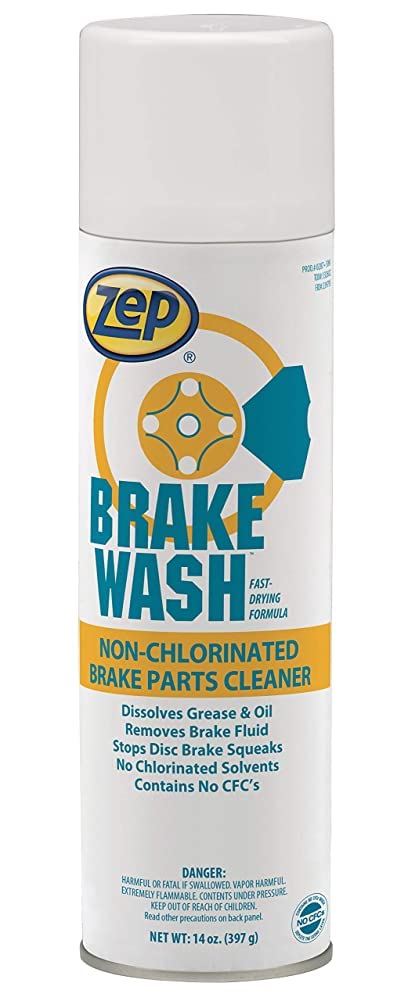 Zep Non-Chlorinated Brake Wash 14 oz Aerosol Can (Case of 12) - Professional Auto Shop Formula for Dissolving Grease, Oil, Brake Fluid & Contaminants - Ideal for Automotive Brake Maintenance & Cleaning