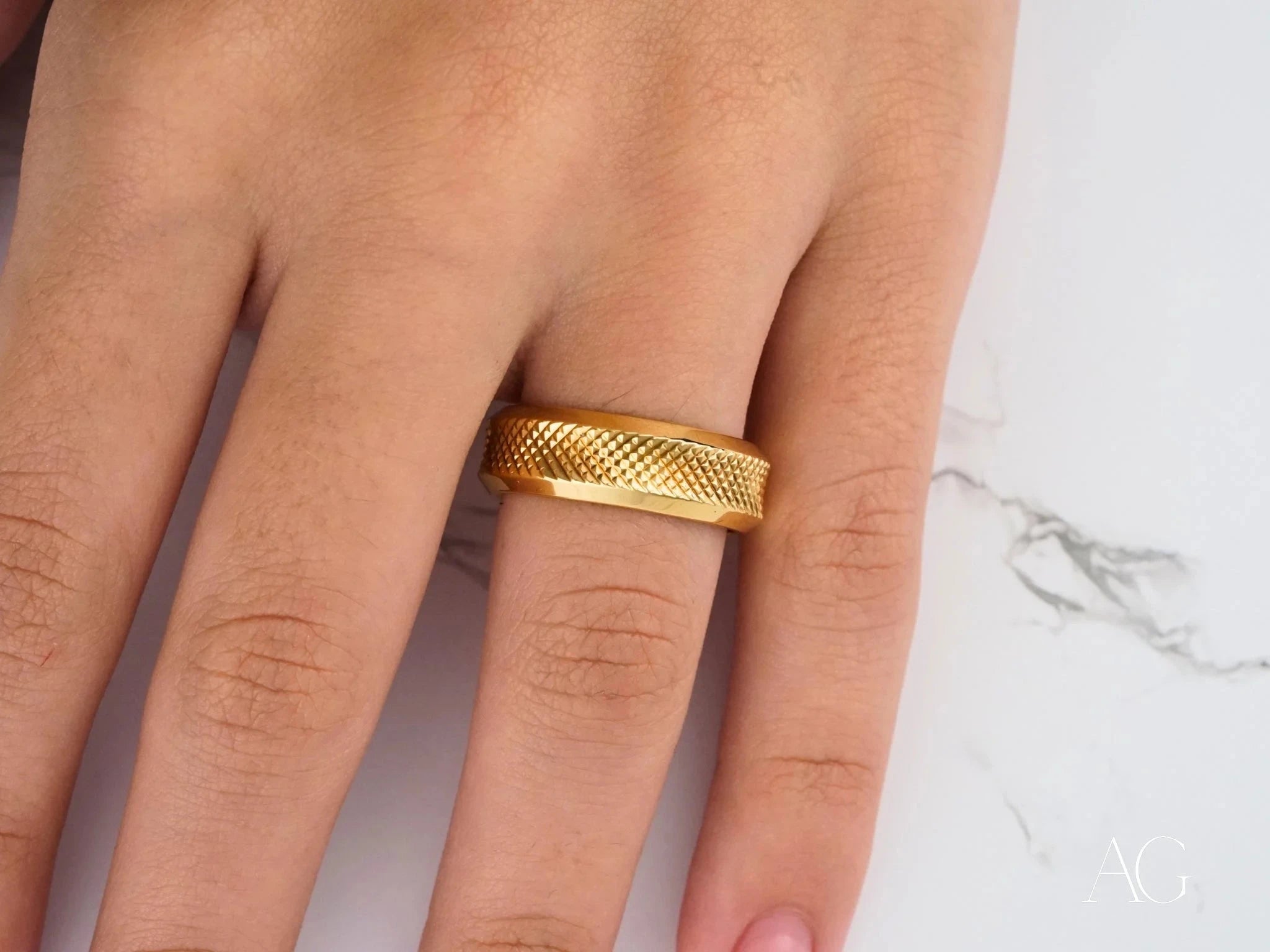 Diamond Wedding Band for Women - Elegant Tapestry Design Engagement Ring for Bride, Anniversary Gift, Proposal Jewelry (Perfect for Weddings, Anniversaries & Special Occasions)