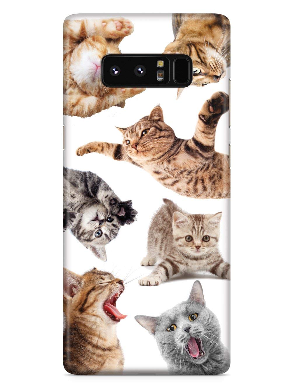 **Inspired Cases - Galaxy Note 8 Case with 3D Textured Design - Shockproof Protective Cover for Samsung Galaxy Note 8 - Funny Cats 2 - Perfect for Daily Use, Travel & Gifts**