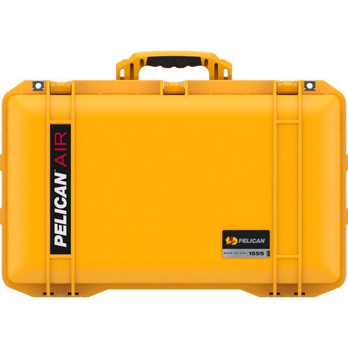 Pelican 1555AirWF Waterproof Hard Carry Case with Foam Insert & Liner - Yellow Protective Case for Camera, Drone, Electronics - Ideal for Travel, Outdoor Adventures & Equipment Storage