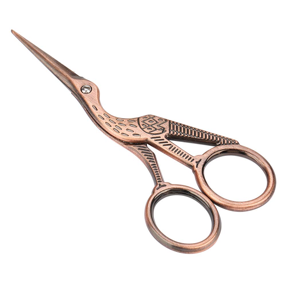Premium Stainless Steel Crane-Shaped Makeup Scissors - Professional Eyebrow Trimming, Nose Hair & Manicure Tools for Beauty Salon & Travel | Durable Grooming Kit for Daily Makeup & Hair Art