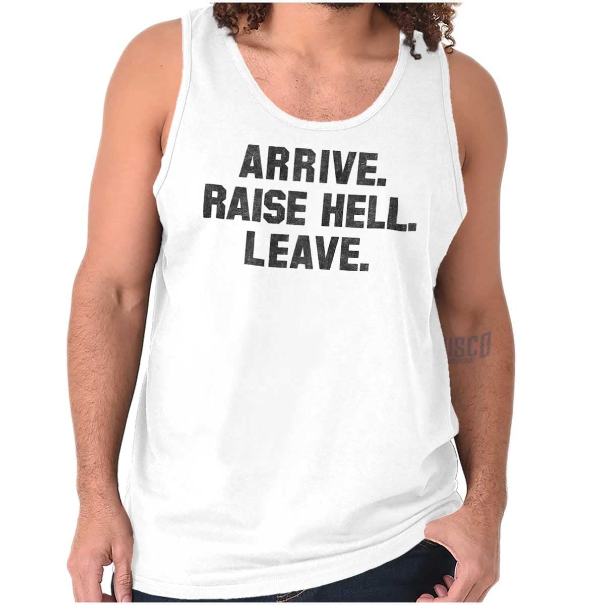 Brisco Brands 90s Retro Hell Raising Wrestler Quote Tank Top - Vintage Wrestling T-Shirt for Men & Women - Perfect for Gym, Concerts & 90s Theme Parties