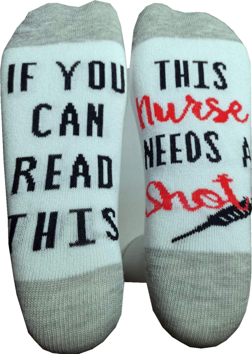 **Comfortable Nurse Crew Socks for Women - Funny Medical Themed Graduation Gift - Perfect for Healthcare Workers & Long Shifts**    *(Use Cases: Ideal for nurses, doctors, medical students, or healthcare professionals during long shifts, hospital work, or as a fun gift for graduation, appreciation, or holidays.)*