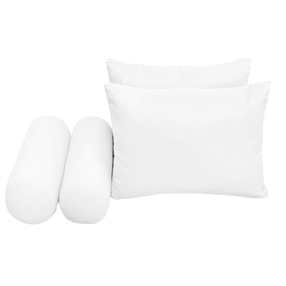 Outdoor Daybed Mattress Cover - Style 2 Bolster Back Pillow Slipcover with Knife Edge Design (Full Size AD106) - Perfect for Patio, Poolside & Garden Furniture Protection