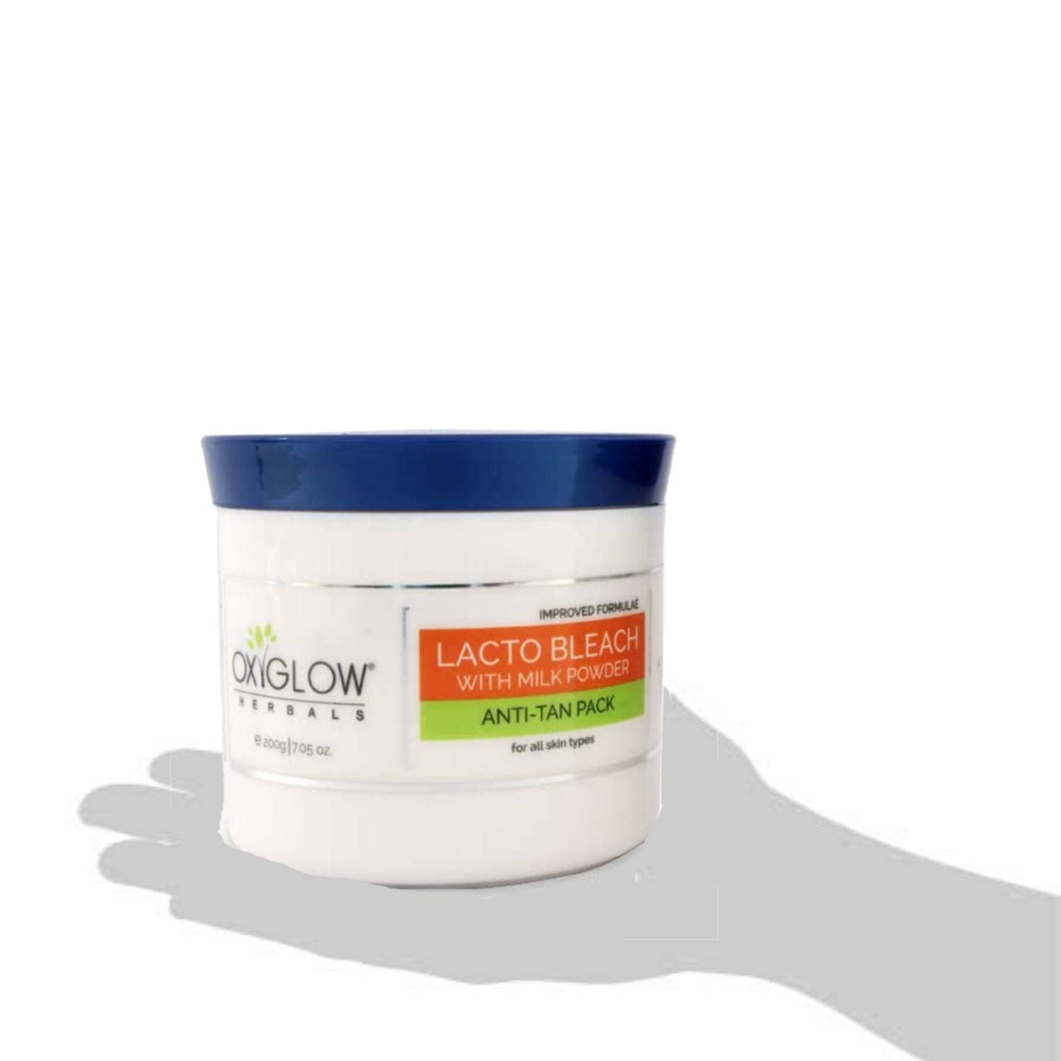 Oxyglow Herbals Golden Glow Lacto Bleach with Milk - 200g Skin Whitening Cream for Men & Women | Brightens & Evens Skin Tone | Perfect for Face, Arms & Body Care
