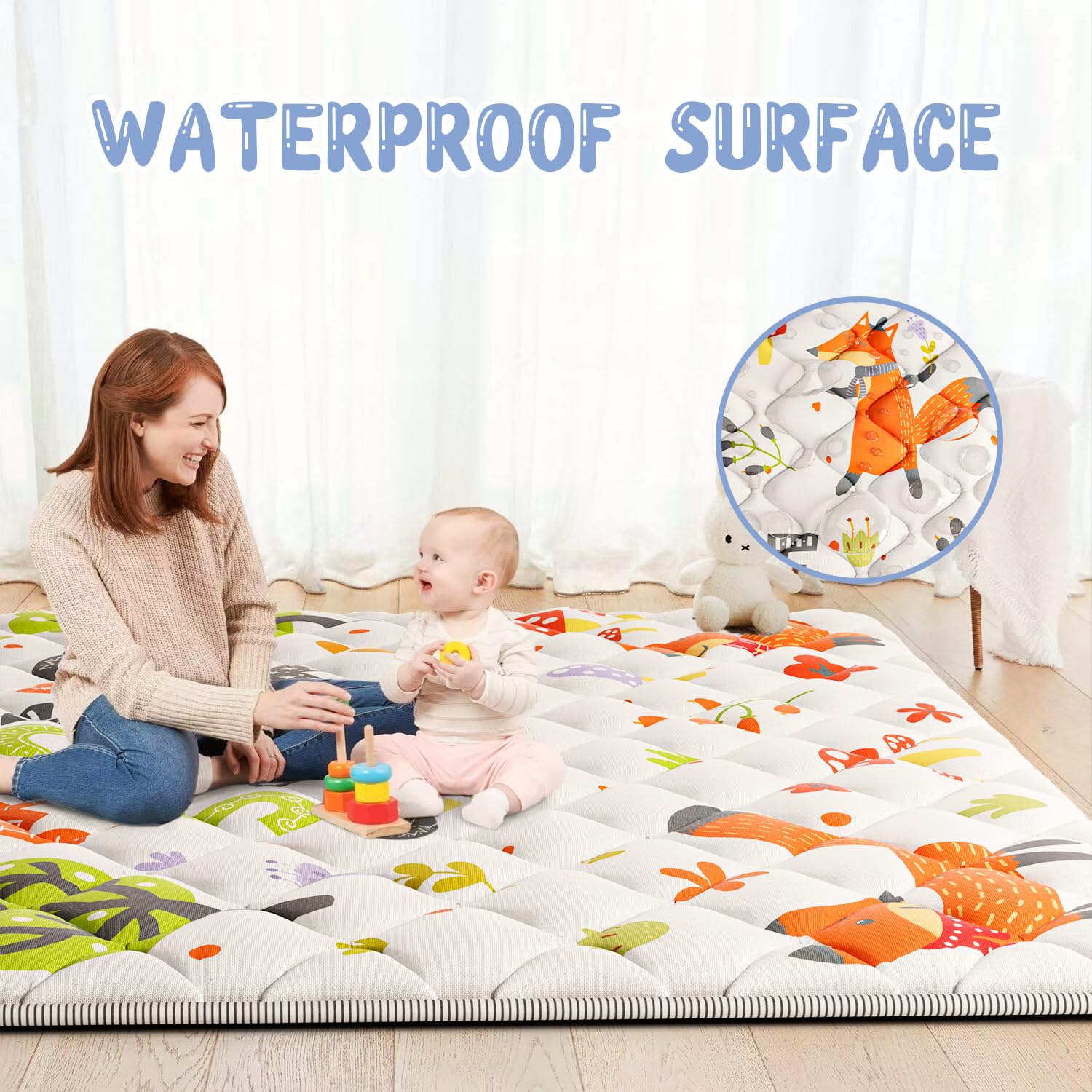 ieBabay Extra Large Baby Play Mat 71