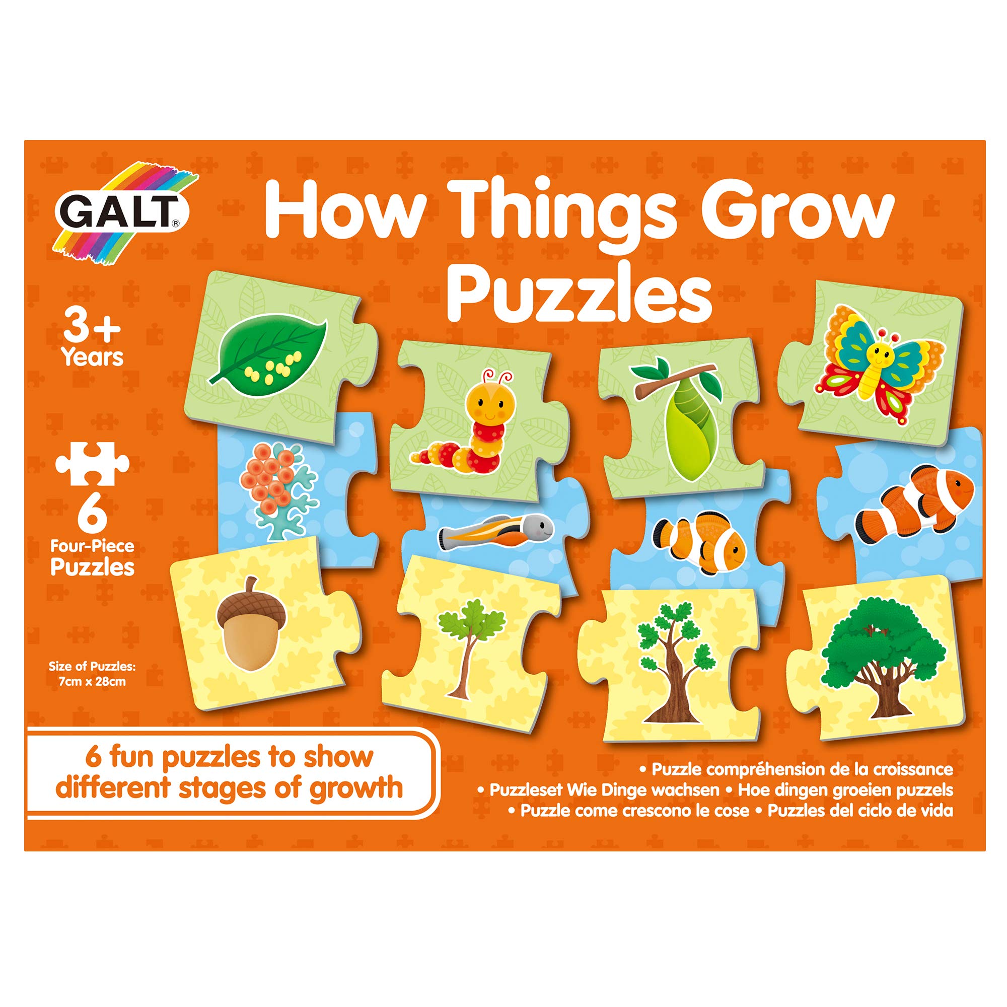Galt Toys How Things Grow Puzzle - Educational Jigsaw Puzzle for Kids Ages 3+ | Fun Learning Activity for Preschoolers & Toddlers