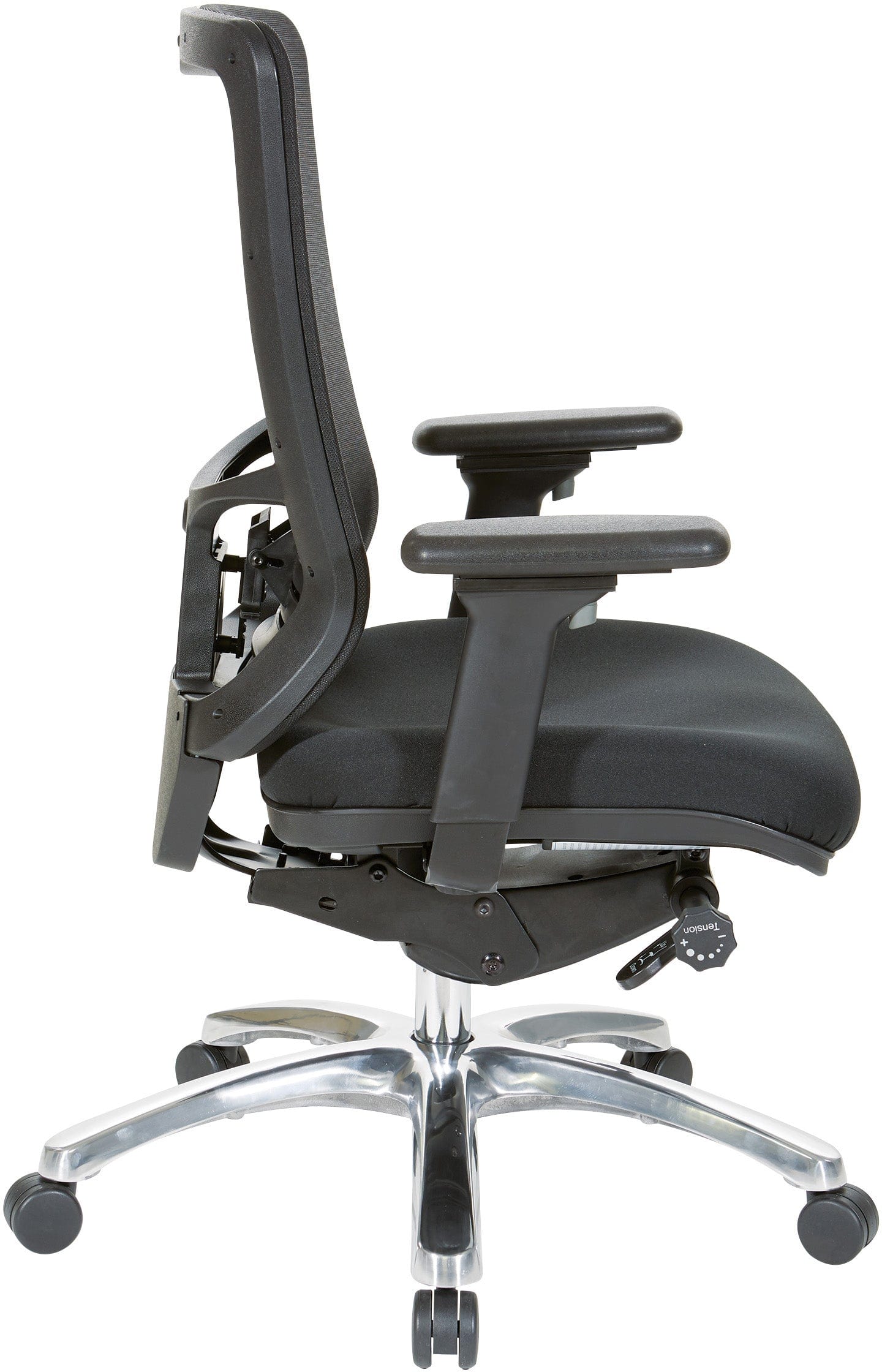Office Star Mesh High Back Ergonomic Office Chair with Adjustable Lumbar Support and Custom Seat [97720C] - Perfect for Home Office, Gaming, and Workspace Comfort
