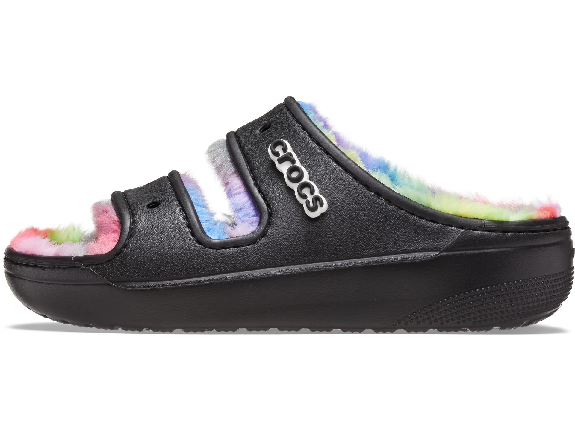 Crocs Unisex-Adult Classic Cozzzy Platform Sandals - Fuzzy Comfort Slides for Men & Women | Indoor/Outdoor House Slippers, Lounge & Beach Wear
