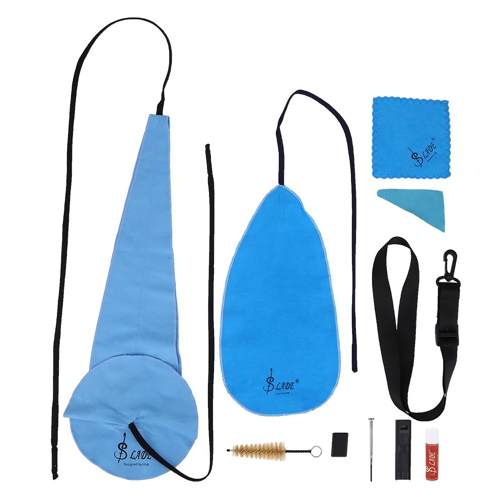 10-in-1 Saxophone Cleaning Kit with Cloth, Mouthpiece Brush & Mini Screwdriver Set - Professional Maintenance Tools for Saxophone, Clarinet, Trumpet - Perfect for Musicians, Band Practice & Instrument Care