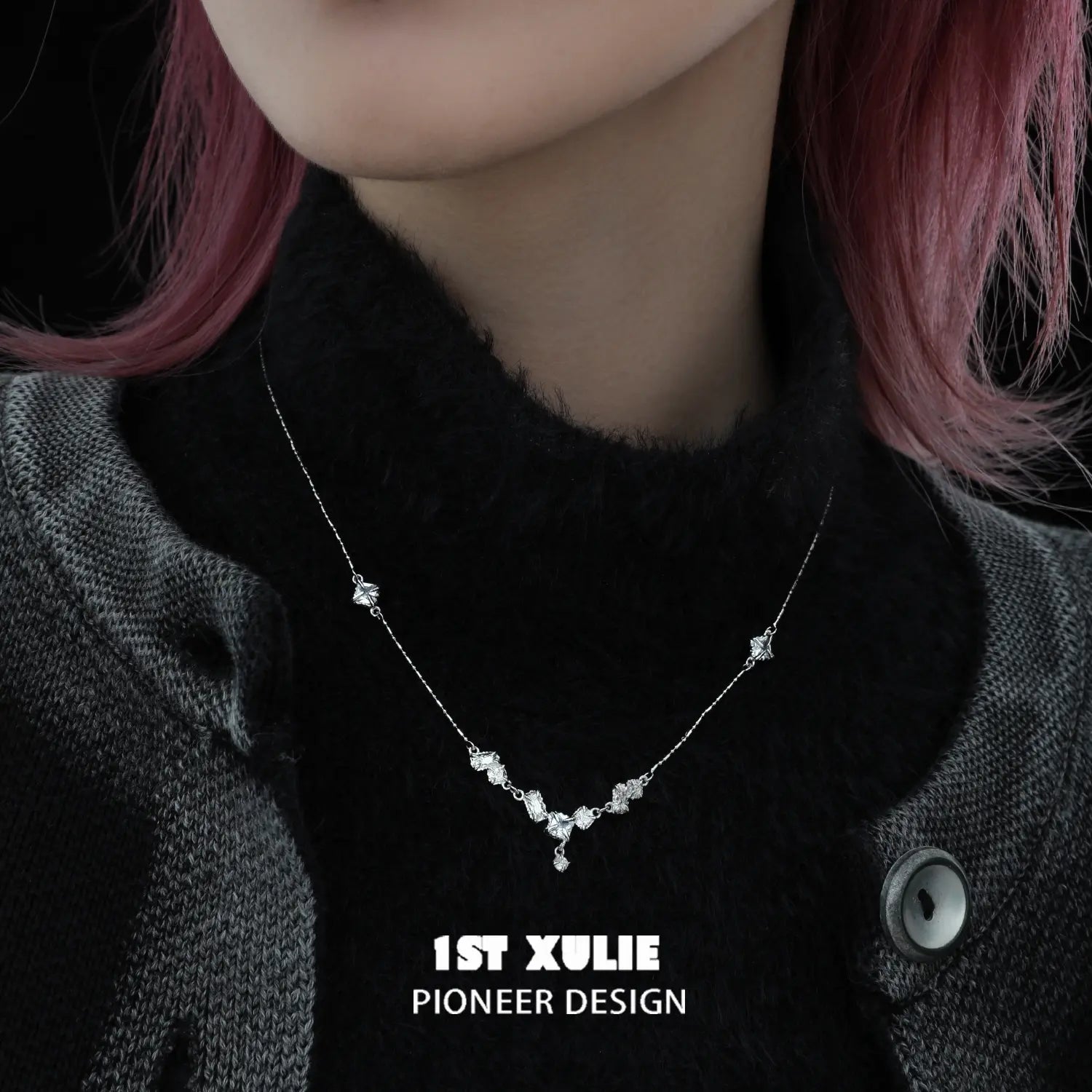 Sterling Silver S925 Zircon Choker Necklace for Women - Elegant Angel Pendant Jewelry Gift for Birthday, Anniversary & Valentine's Day