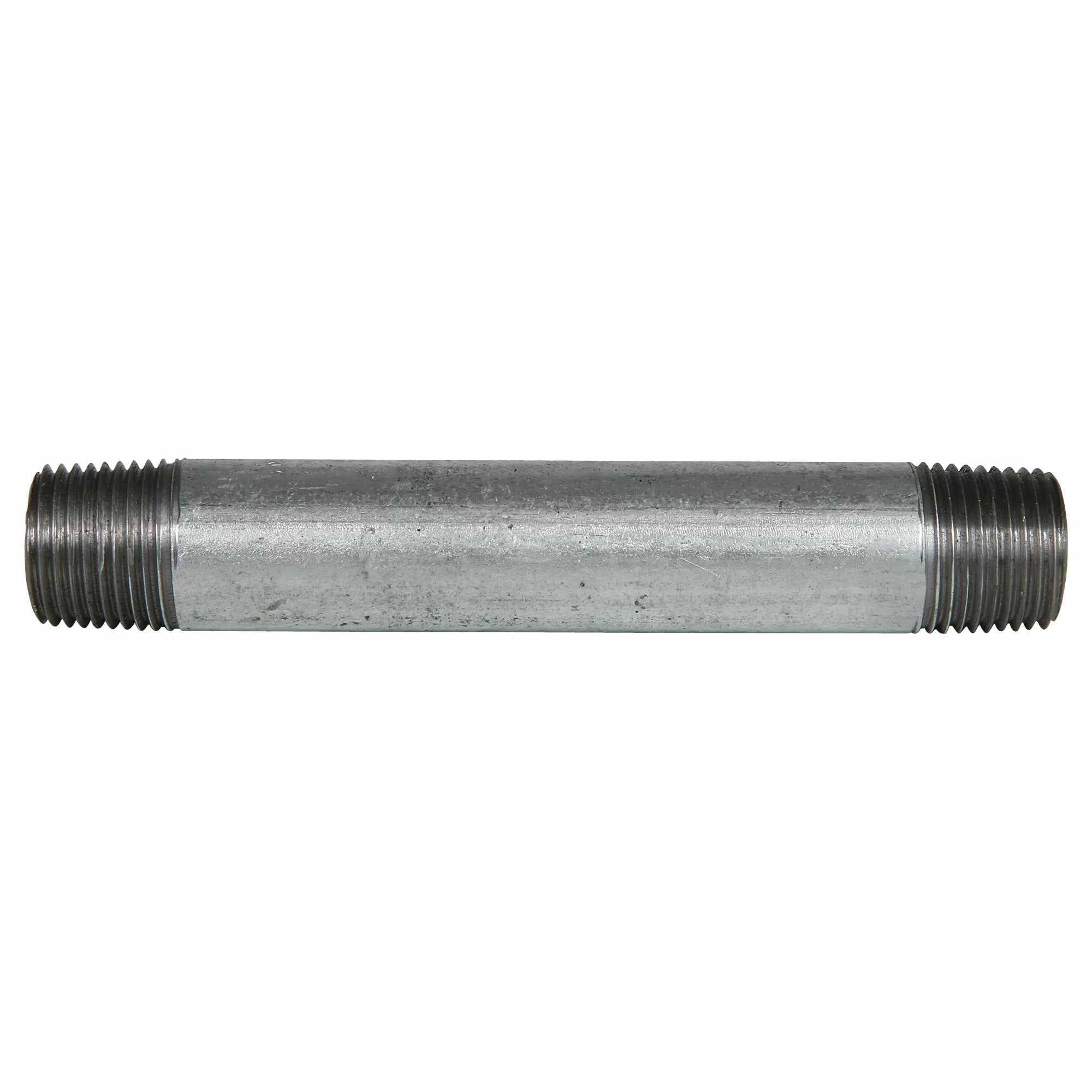 1/2 Inch Galvanized Pipe Nipples - Heavy Duty Steel Pipe Fittings for Plumbing, HVAC & Industrial Applications