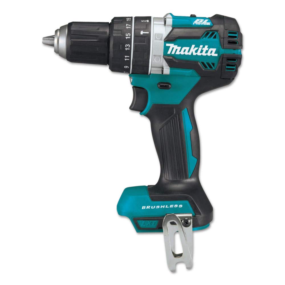 Makita XPH12Z-R 18V LXT Brushless Cordless Hammer Drill - 1/2 Inch, Tool Only (Renewed) - Perfect for DIY Projects, Home Repairs & Professional Construction Work