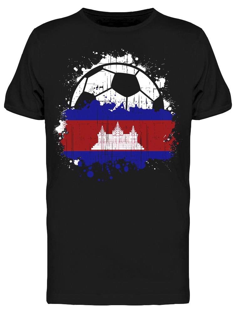 Smartprints Cambodia Soccer Team T-Shirt for Men - Comfortable & Stylish Soccer Jersey for Fans, Players & Casual Wear