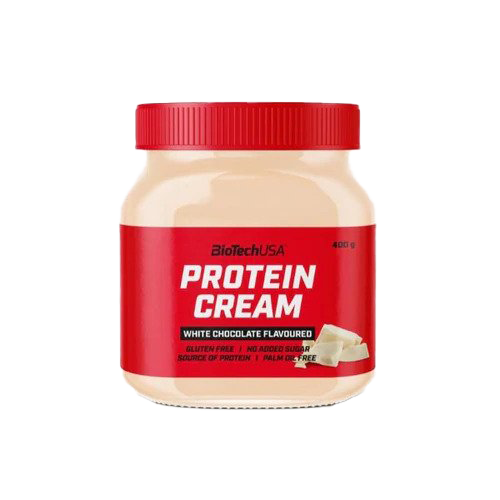 BioTechUSA Protein Cream - White Chocolate Flavor, 400g | High Protein Snack for Muscle Recovery, Post-Workout & Healthy Lifestyle