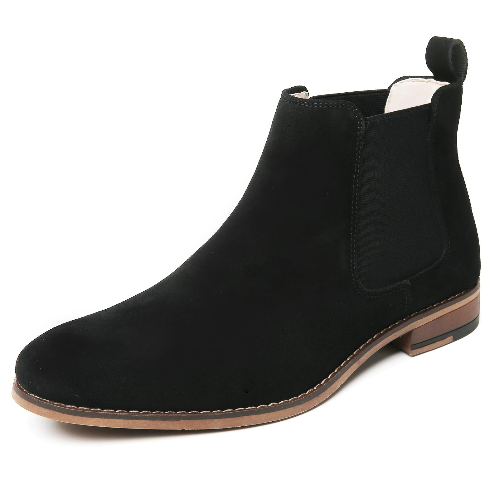 Men's Classic Elastic Chelsea Boots - Waterproof Dress Ankle Boots for Casual & Formal Wear | Perfect for Office, Date Night & Outdoor Activities