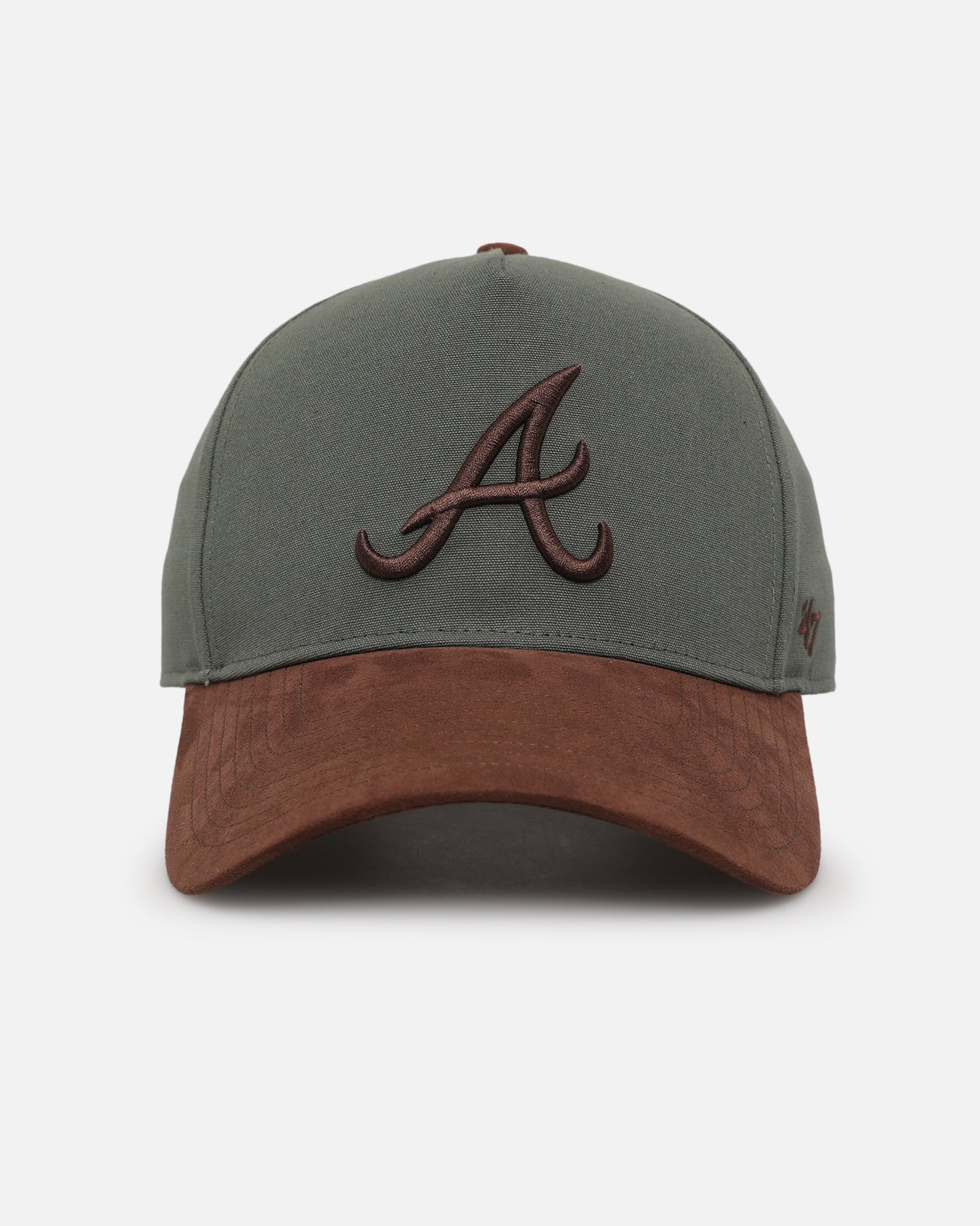 47 Brand Atlanta Braves 'Bottle Green' Snapback Hat - Adjustable Baseball Cap for Men & Women - Perfect for Sports Fans, Casual Wear & Outdoor Activities