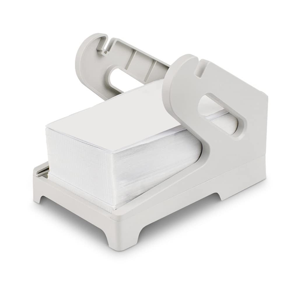 UKCOCO 1-Pack Magnetic Thermal Label Holder with Foldable Bracket - Round Desktop Stand for Printer Labels, Stickers & Plastic Face Sheets | Perfect for Office, Warehouse & Retail Organization