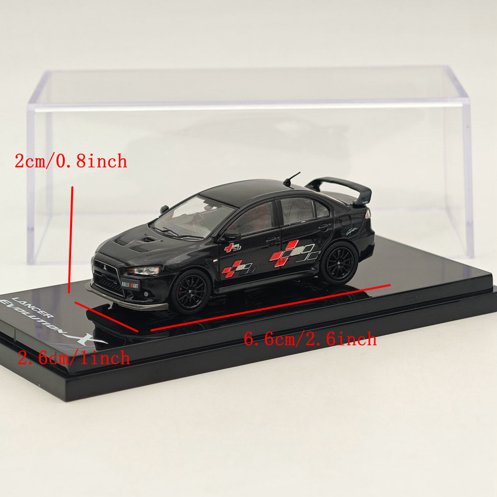 1/64 Scale Hobby Japan Mitsubishi Lancer Evolution X RALLIART Diecast Model Car - Limited Edition Collectible for Racing Enthusiasts & Display Showcase
