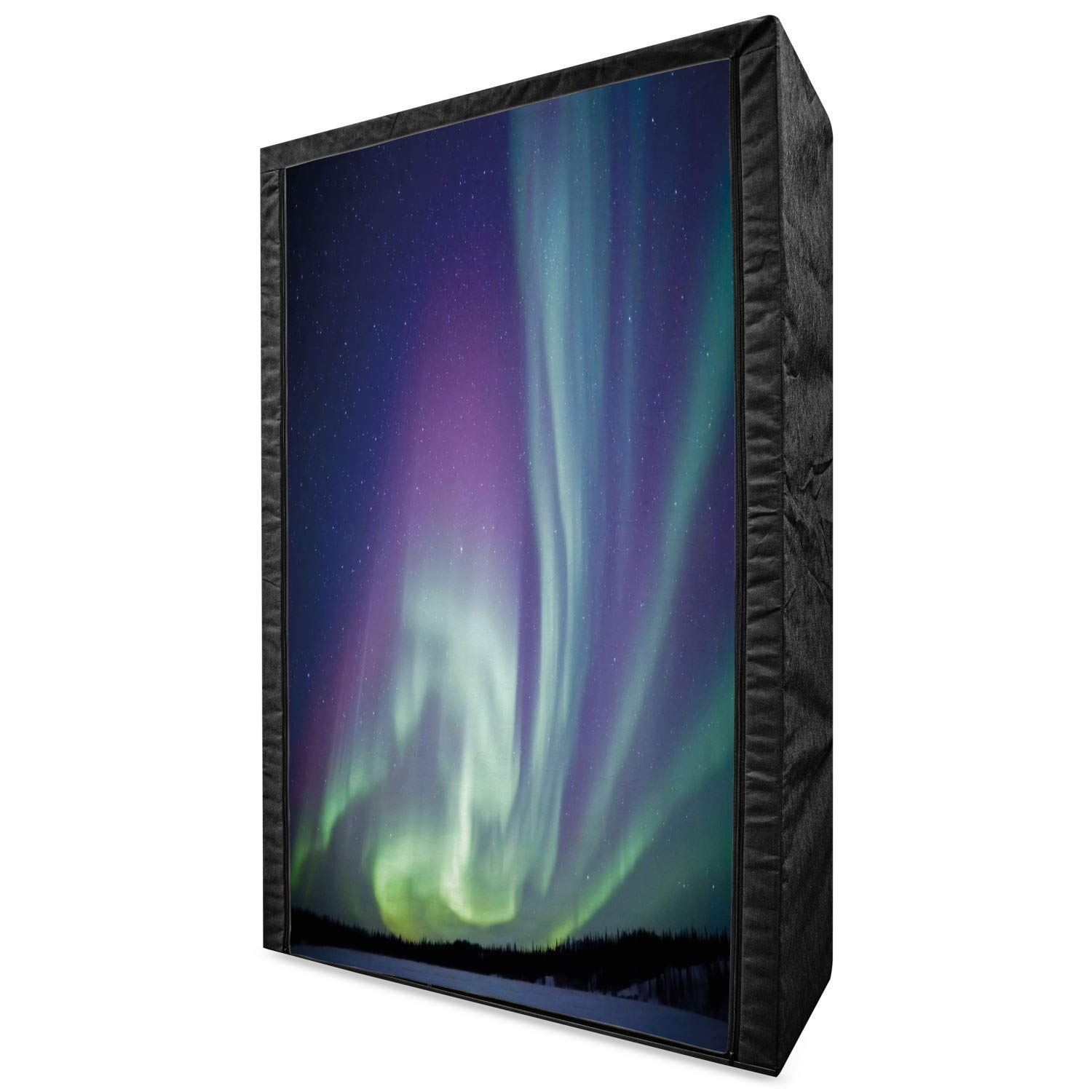 Ambesonne Aurora Borealis Portable Fabric Wardrobe - 42.5