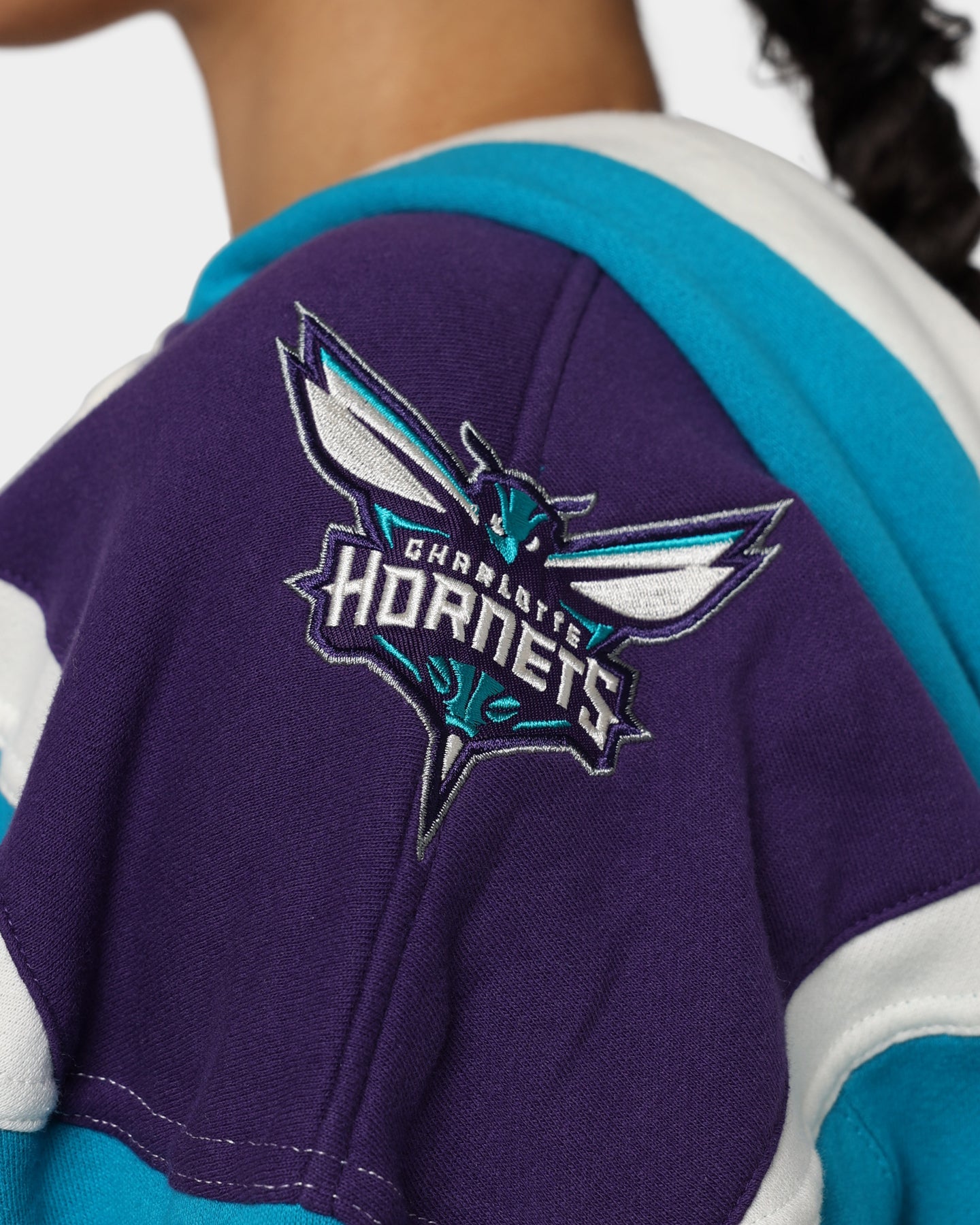 47 Brand Charlotte Hornets Superior Lacer Hoodie Neptune - Men's NBA Basketball Team Zip-Up Sweatshirt for Game Day & Casual Wear