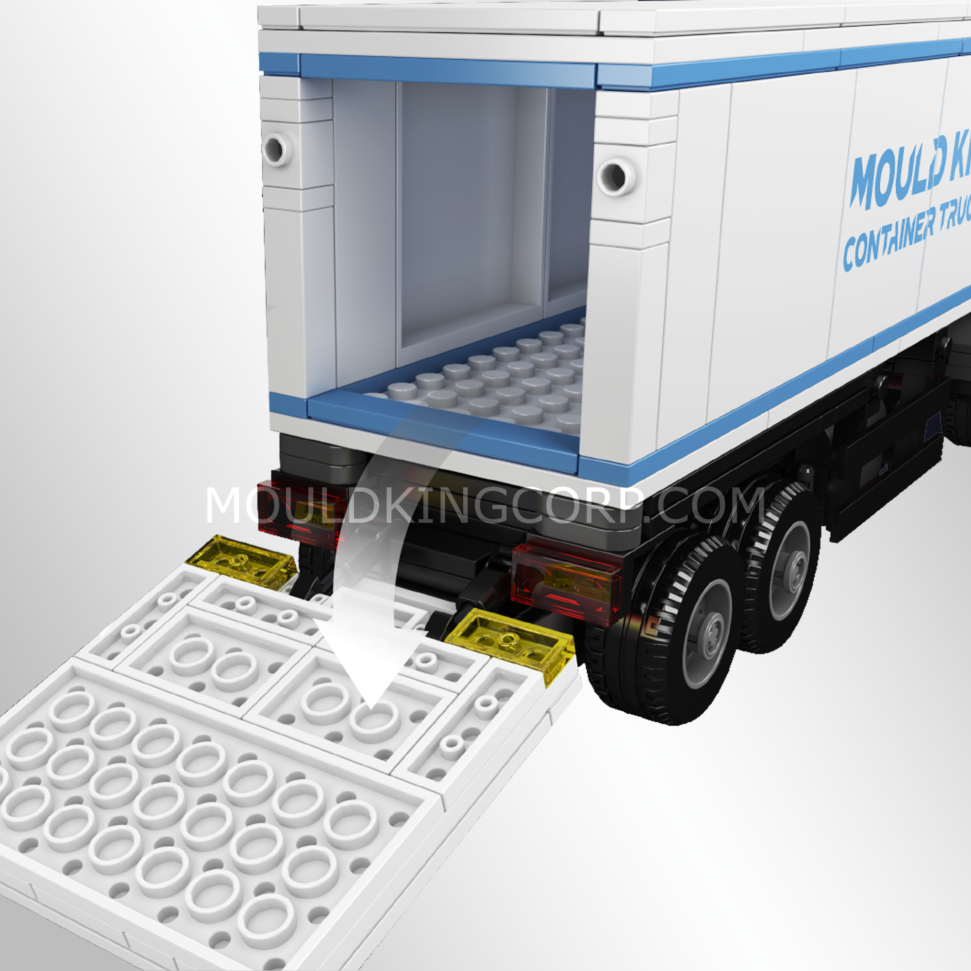 Mould King 24070 Container Truck Building Set - 548 PCS Construction Toy for Kids & Adults | STEM Educational Toy for Creative Play, DIY Engineering Project, and Collectible Display
