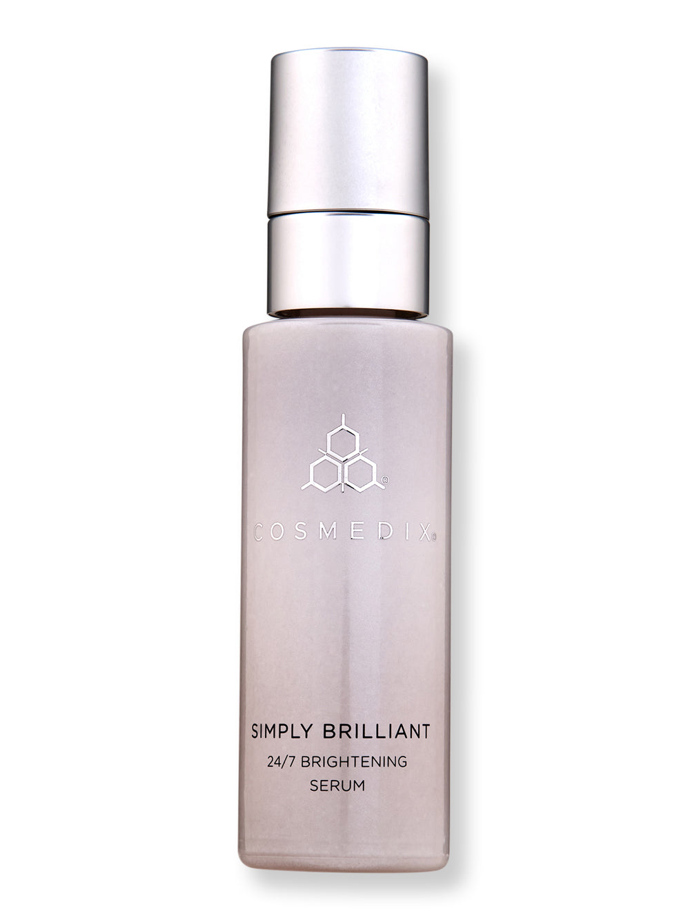 Cosmedix Simply Brilliant 24/7 Brightening Serum - Vitamin C Facial Treatment for Dark Spots & Uneven Skin Tone | Day & Night Use for Glowing Complexion