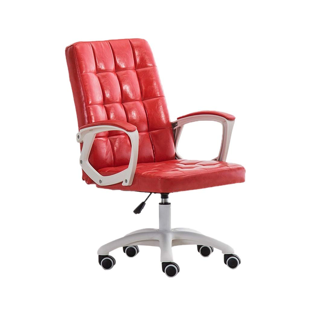 Ergonomic Guest Chair - ChangSQ Adjustable Swivel Office Chair with Lift, Comfortable Computer Desk Chair for Conference, Student Dorm, Home & Staff Office Use - Perfect for Workstations, Study Rooms & Professional Settings (Red)