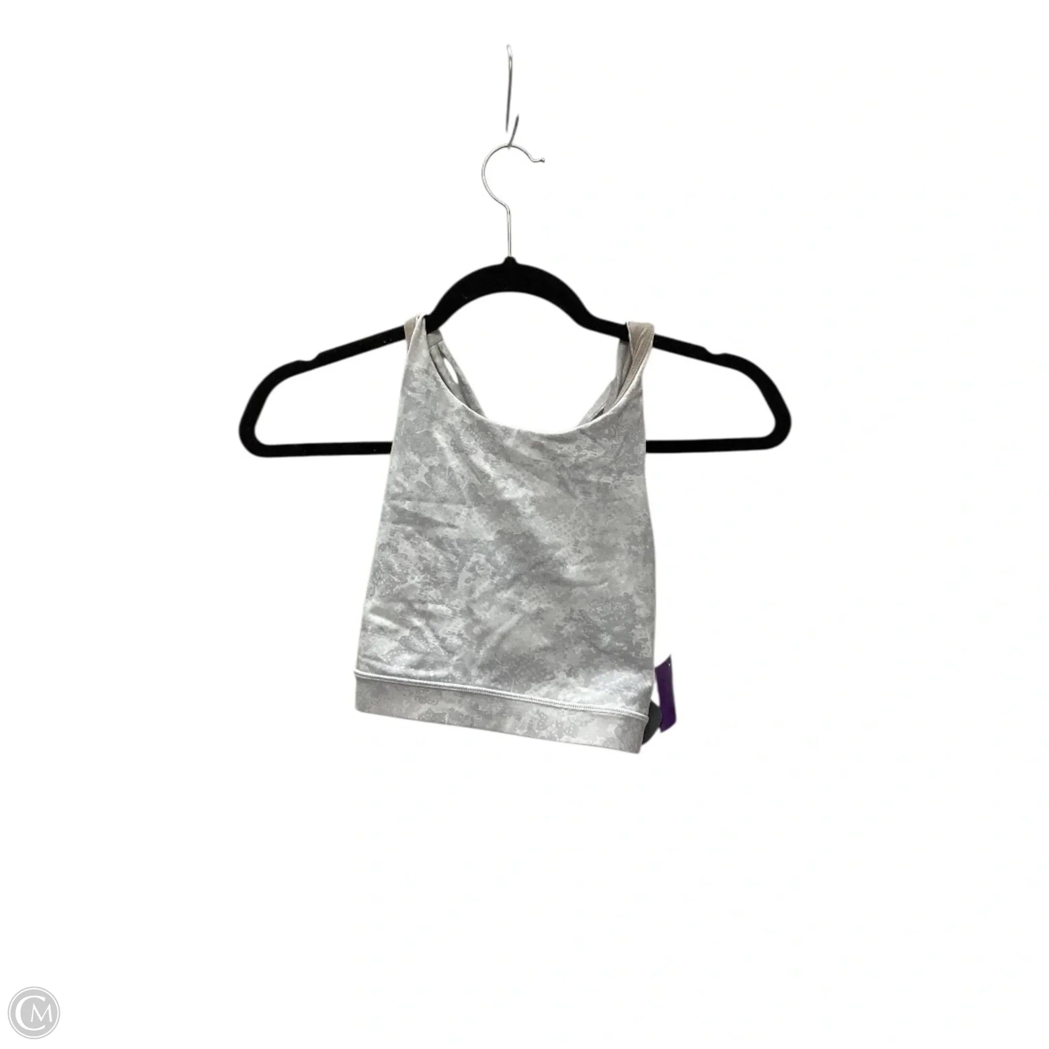 Lululemon Grey Athletic Sports Bra Size 10 - High Support Workout Top for Running, Yoga & Gym Fitness