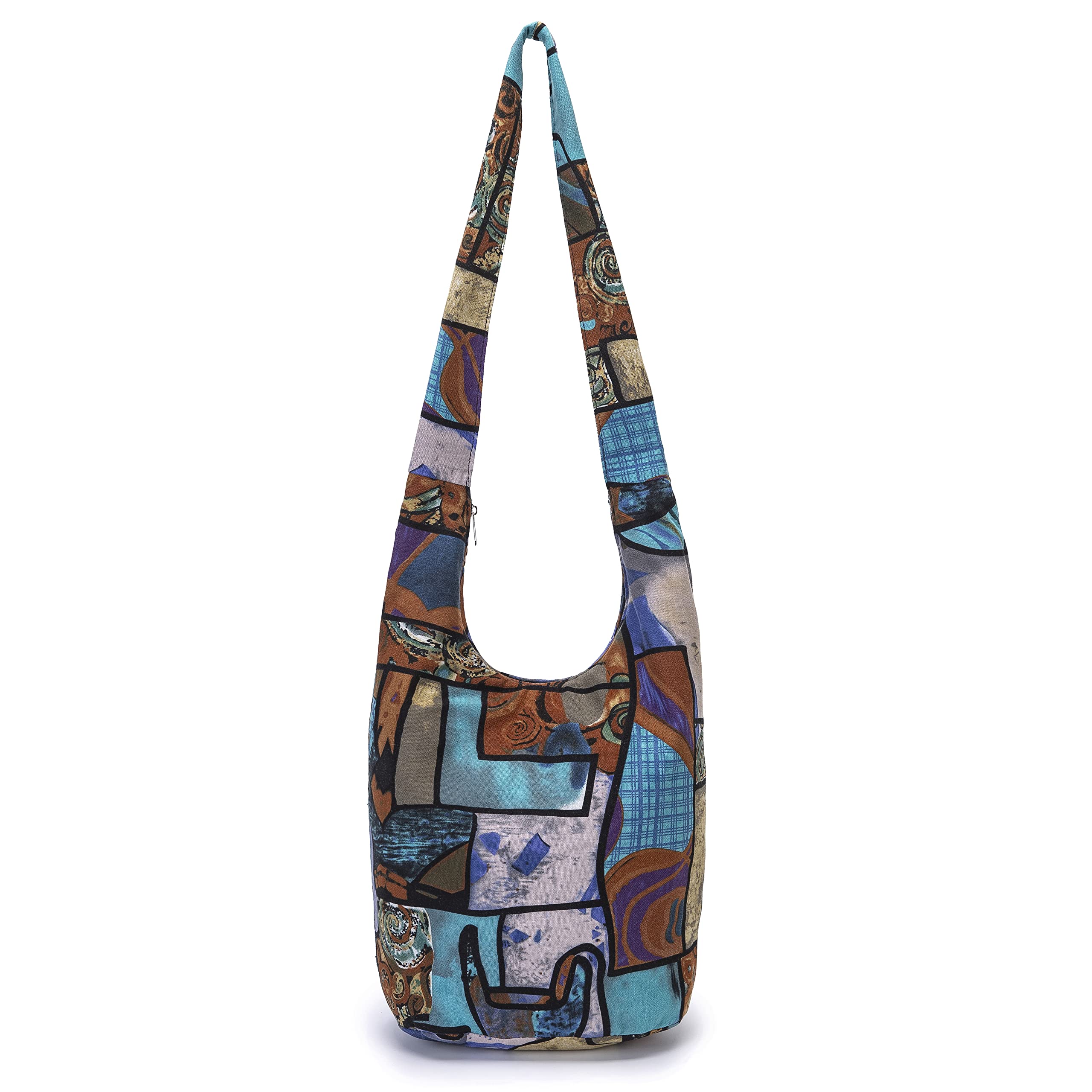 Stylish Women's Bohemian Crossbody Bag - Fashionable Canvas Shoulder Handbag with Animal Print for Everyday Use, Travel & Casual Outings