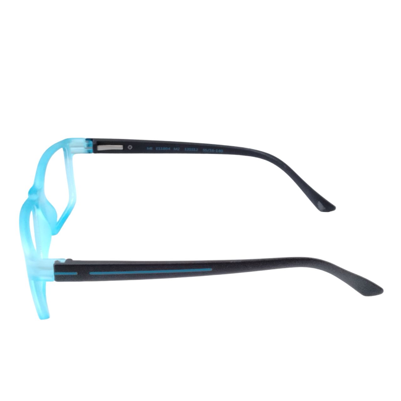 Stylish Rectangle Blue & Black Full Rim Eyeglass Frames for Men & Women - Trendy Acetate Spectacles (Model 11804) - Perfect for Office, Reading & Fashion Accessories