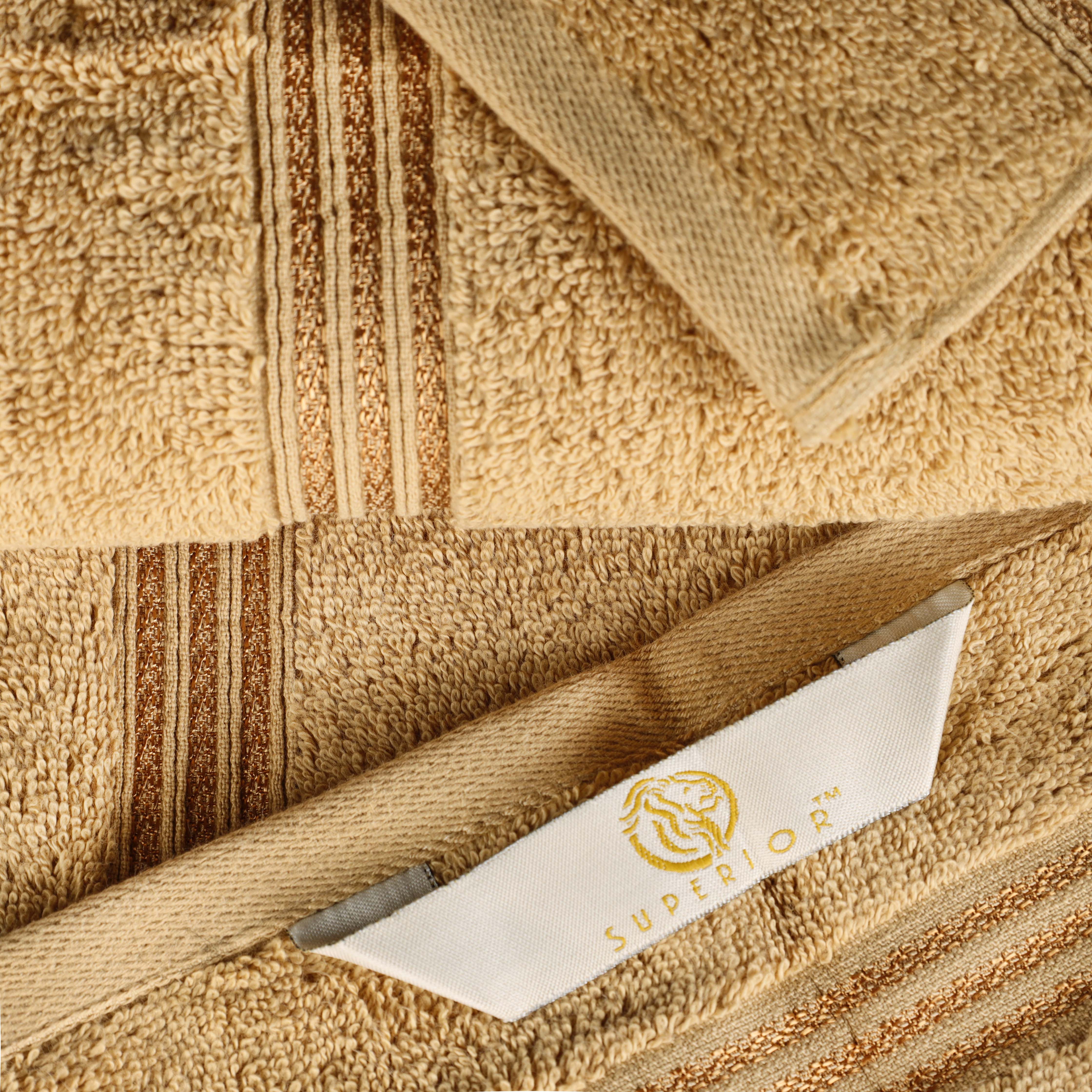 Premium Egyptian Cotton 8-Piece Bath Towel Set - Ultra Soft, Highly Absorbent & Quick-Drying - Perfect for Spa, Bathroom & Beach Use