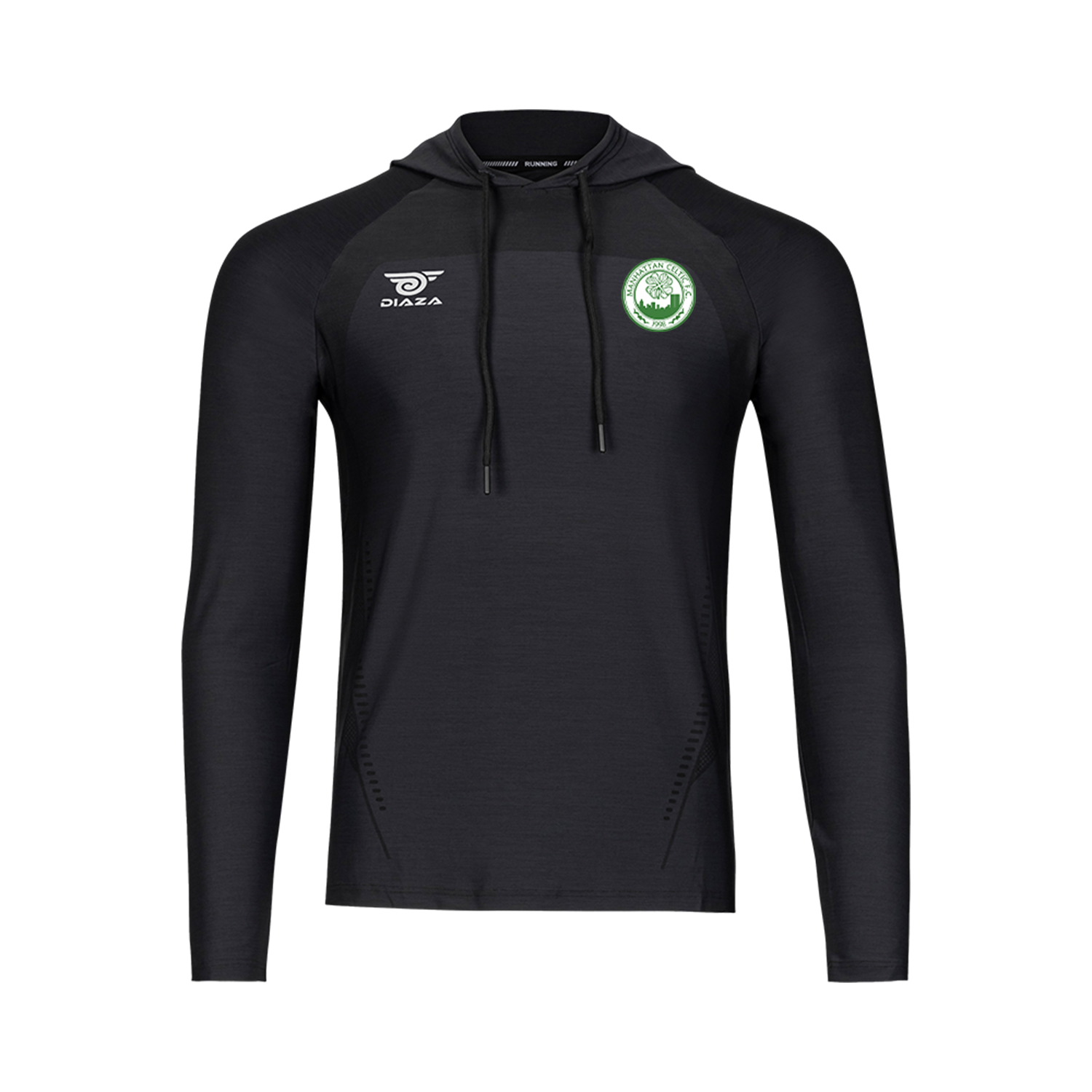 Manhattan Celtic FC Sublimated Hooded Long Sleeve Soccer Jersey - Perfect for Training, Matches & Fan Support