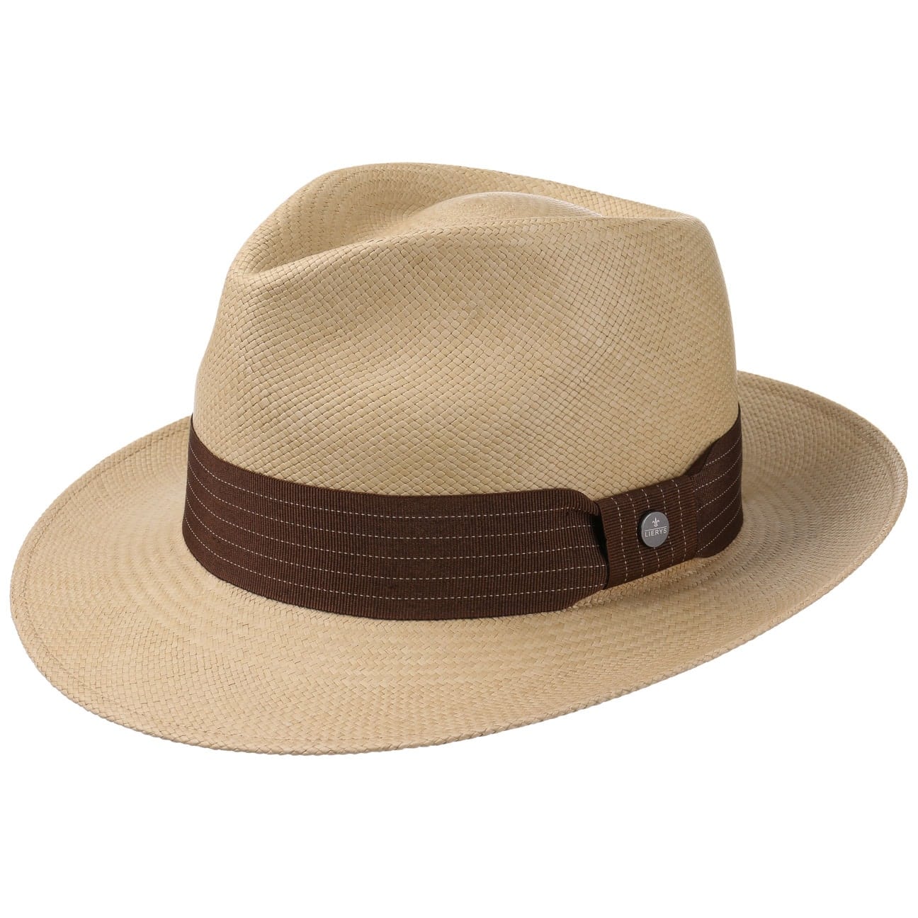 Lierys Brown Rockfall Panama Hat - Lightweight & Breathable Summer Sun Hat for Men & Women - Perfect for Beach, Travel, and Outdoor Activities