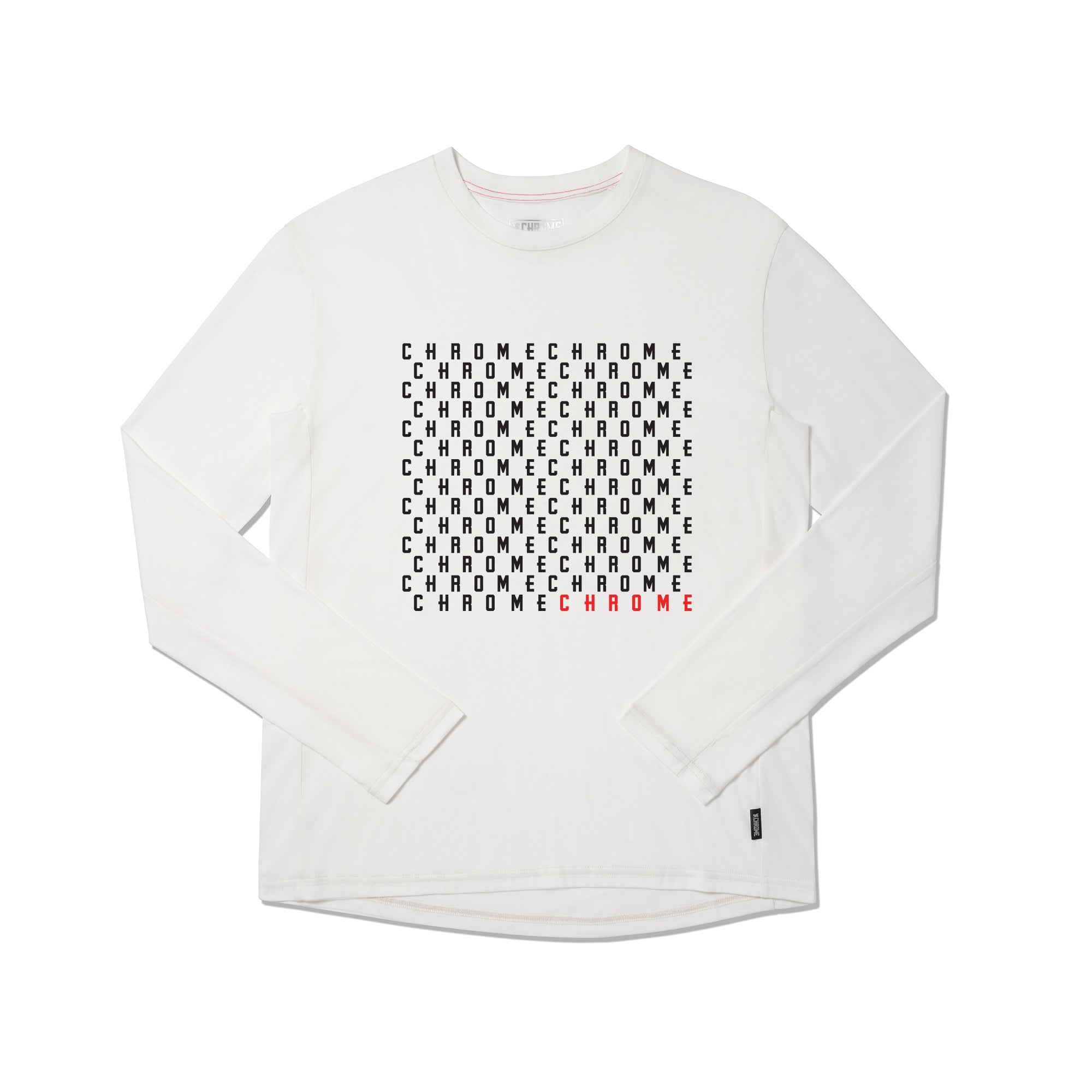 Chrome Word Play Logo Long Sleeve T-Shirt - Trendy Graphic Tee for Casual Wear & Street Style