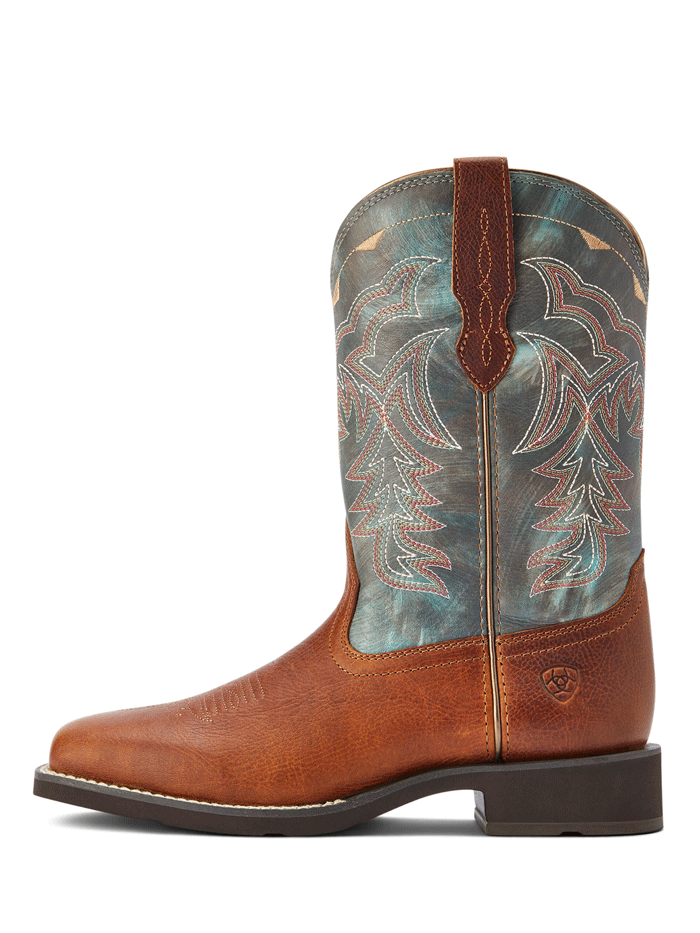 Ariat Women's Delilah Square Toe Western Boots - Spiced Cider | Comfortable Cowgirl Boots for Riding, Dancing & Country Fashion