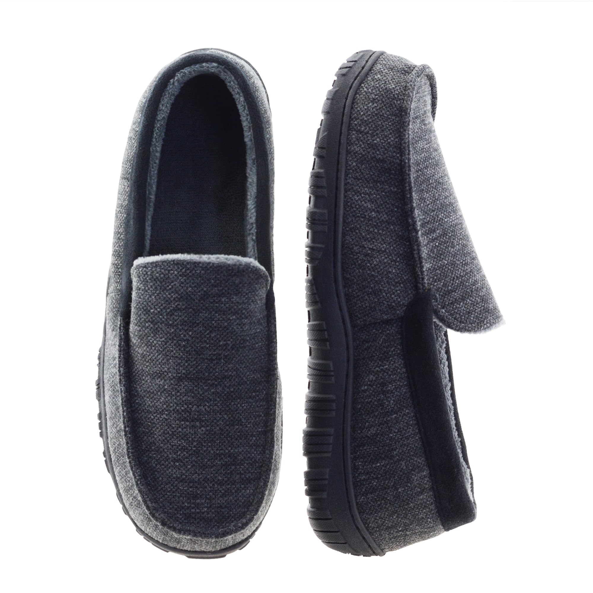 Men's Comfortable Indoor Outdoor House Slippers - Soft & Supportive Home Shoes for Relaxing, Lounging & Quick Outdoor Errands